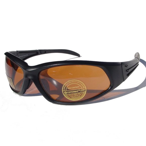 NWT Sports Pelican style biker wrap Coppermax lens technology sunglasses last pr - Picture 1 of 3